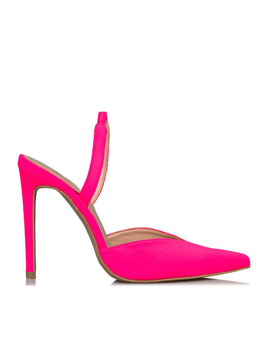Envie Shoes Pointed Toe Heels Fuchsia