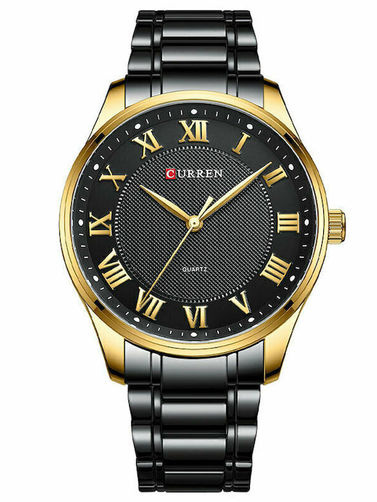 Curren Men's Watch 43mm Battery with Black Meta...