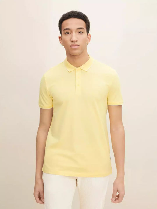 Tom Tailor Ανδρικό T-shirt Polo Κίτρινο