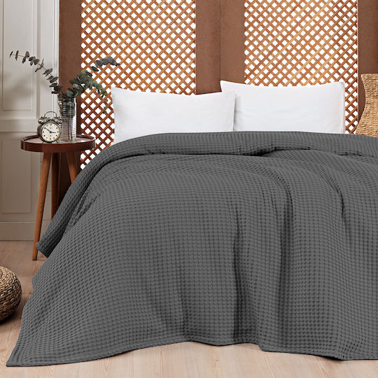 Beauty Home Waffle Super King 230x240 cm Antracit Beauty Home Waffle Super King 230x240 cm Antracit