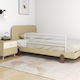 vidaXL Foldable Bed Rails made of Metal in White Color 137x55cm 1pcs