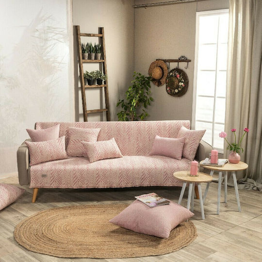 Teoran Vicenza Dreisitzer-Sofa Wurf Chenille 180x300cm