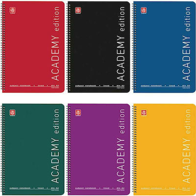 Typotrust Spiral Notebook Ruled A4 60 Sheets 1pcs (Μiscellaneous colours)