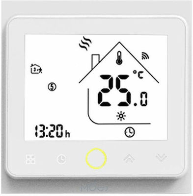 MOES ZHT-002-GC Ψηφιακός Θερμοστάτης Χώρου Smart με Οθόνη Αφής και Wi-Fi