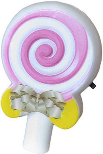 Φωτάκι Νυκτός LED Lolipop Ρεύματος Ροζ