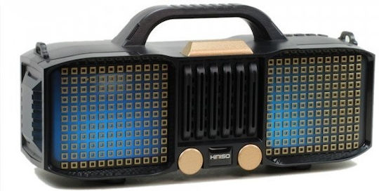 Kimiso KMS-E86 Ηχείο Bluetooth 5W με Ραδιόφωνο και Διάρκεια Μπαταρίας έως 4 ώρες Μαύρο