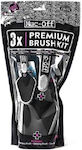 Muc-Off Premium Brush Kit Βούρτσες Καθαρισμού Μοτοσυκλέτας 3τμχ
