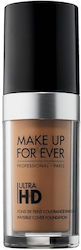 Make Up For Ever Ultra Hd Foundation Invisible Cover Foundation Течен грим Y425 Miel 30мл