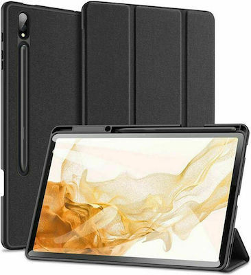 Dux Ducis Domo Flip Cover Δερματίνης Μαύρο (Galaxy Tab S8 Ultra)