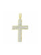 Mertzios.gr Gold Cross 14K Χρυσός