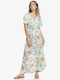 Girly Community Rochii De Vară Pentru Femei Maxi Rochie Wrap-Around Floral