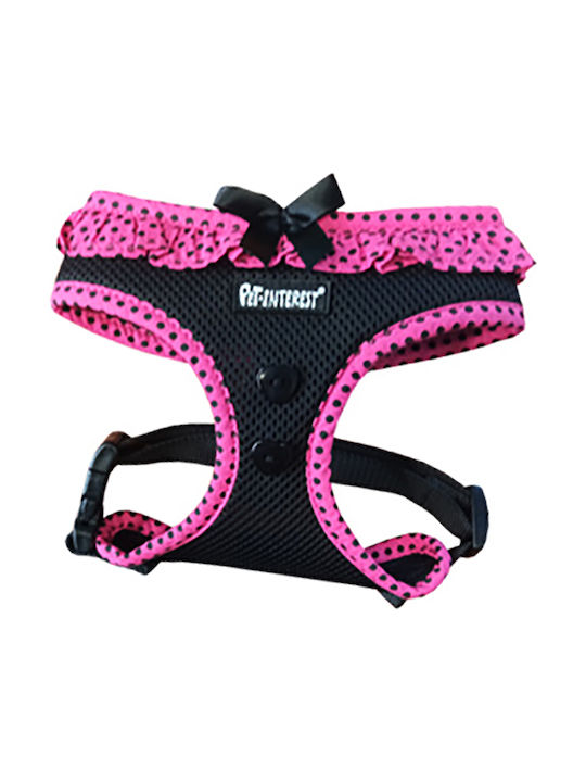 Pet Interest Dog Harness Vest Polka Dots Pink S...