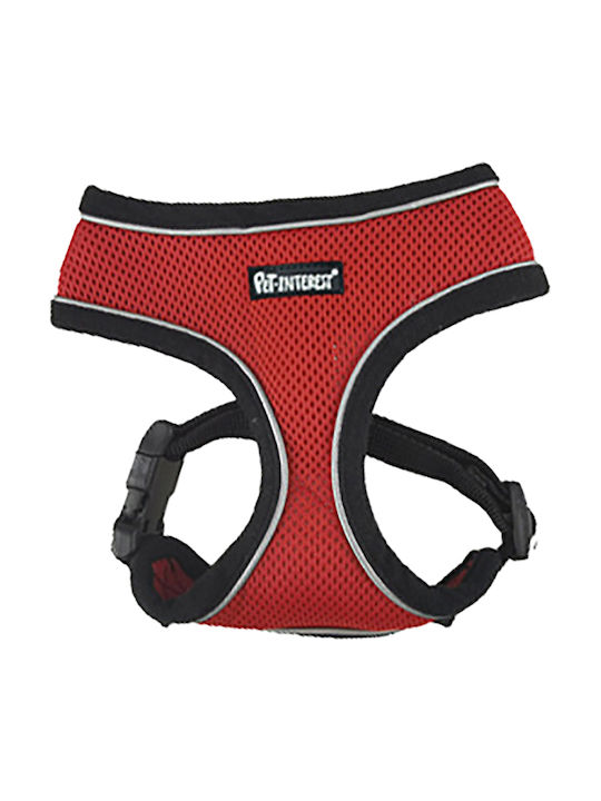 Pet Interest Hundegeschirr Weste Mesh Reflective Rot 30-40cm 54461