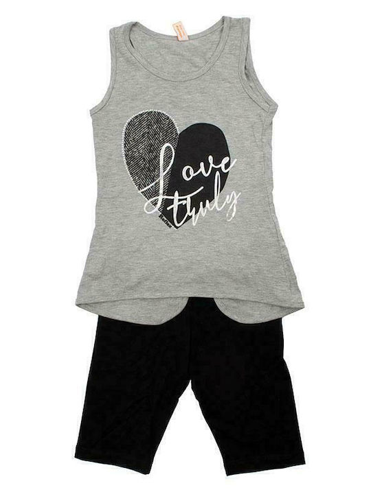 Kinder-Set mit Leggings Sommer 2Stück Gray