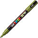 Posca PC-3M Μαρκαδόρος Σχεδίου 1.3mm Khaki Green