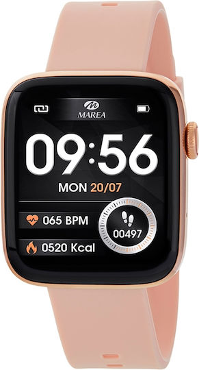 Marea B58010 Smartwatch with Heart Rate Monitor (Pink)