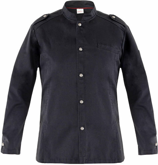 Giblor's Mantel Koch Unisex Schwarz mit Langärmelig