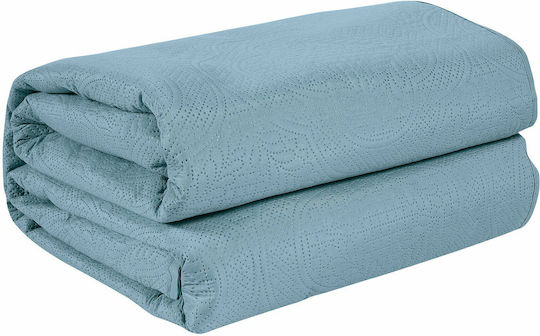 Das Home 9563 Cuvertură Extra-dublu Microfibra Albastru 220x240cm