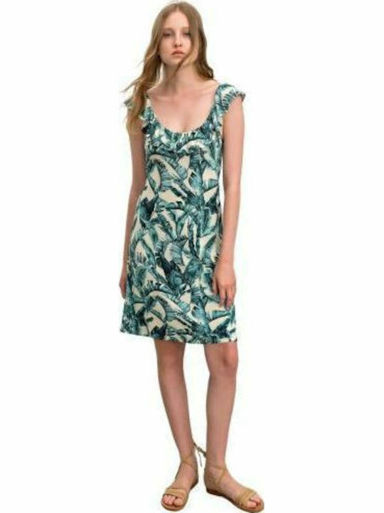 Vamp Damen Mini Kleid Strand Grün