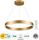 GloboStar Venom Pendant Light LED with Warm to Cool White Light Gold