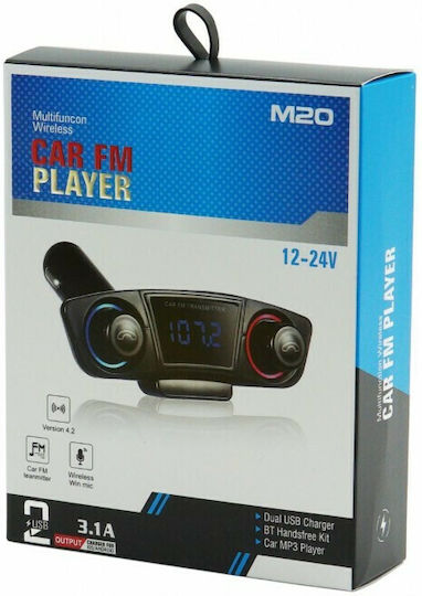 Rolinger FM Transmitter Autovehicul cu USB 3.1A 12-24V RL-