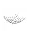Click Obstschale Metallisch Silber 27x27x10cm