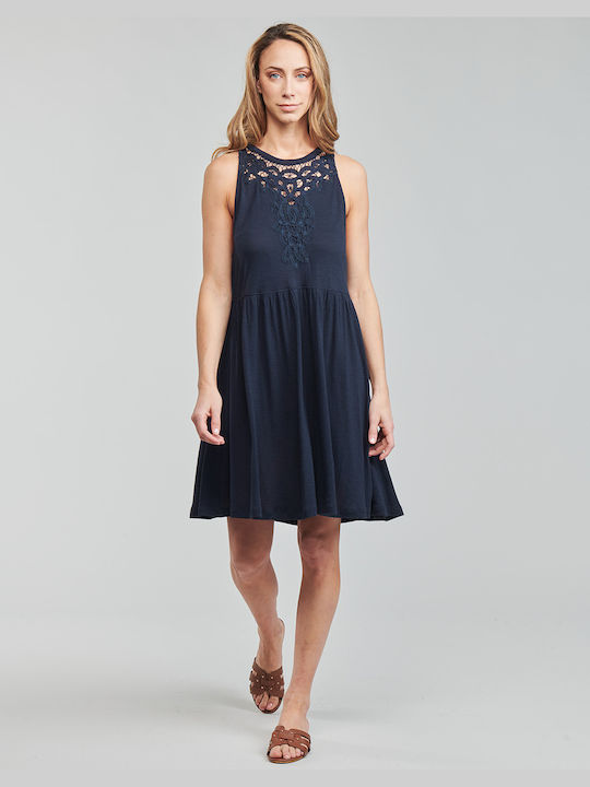 Superdry Summer Mini Dress Navy Blue