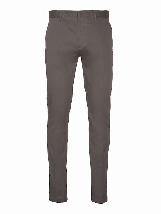 Trousers Chino Elastic Brown