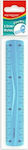 Keyroad Χάρακας Πλαστικός Διάφανος 15cm Μπλε 15cm Flexible 300.970854-15