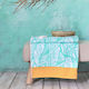 Nima Elle Jacquard Beach Towel Cotton Aqua 160x90cm.