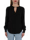 Michael Kors Women's Blouse Long Sleeve Black