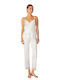 Milena by Paris Bridal Women's Pyjama Set Satin Ivory Coast