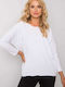 Ex Moda Women's Blouse Cotton Long Sleeve White