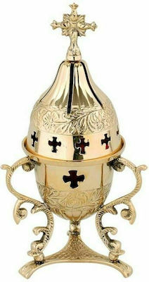 Vappas Tabletop Oil Lamp Metallic Bronze 22εκ. 9545Β