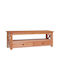 TV Stand Made of Solid Mahogany Wood M115xD30xH40cm