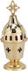 Vappas Tabletop Oil Lamp Metallic Gold 19εκ. 8589B