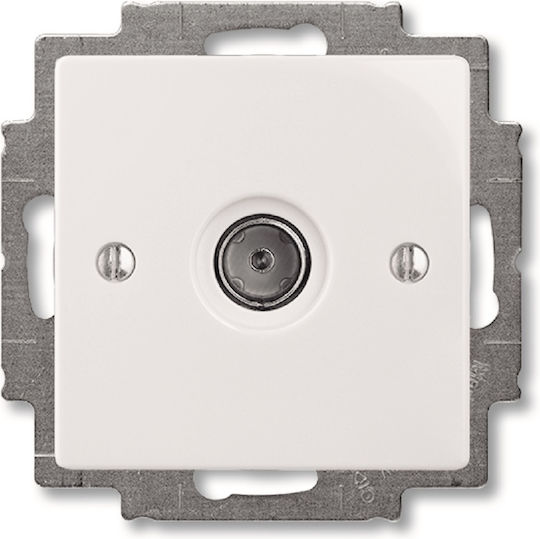 Abb Basic Priză antenă TV în culoarea Alb 13179