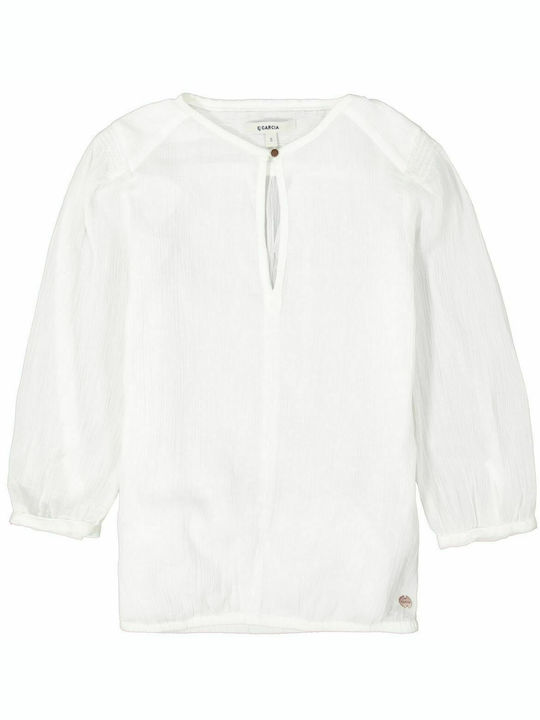 Women's long-sleeved blouse Garcia Jeans (P20235-53-OFF-WHITE)