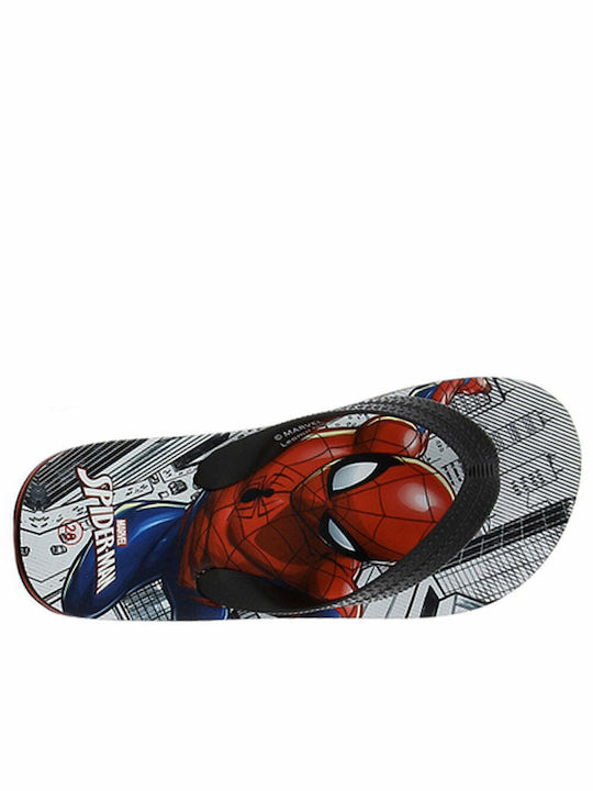 Spiderman Παιδικές Σαγιονάρες Flip Flops Spider-Man Μαύρες