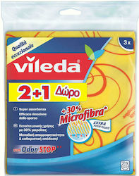 Vileda Soft Почистващи кърпи с микрофибър Обща употреба Жълти 3бр Vileda Soft Почистващи кърпи с микрофибър Обща употреба Жълти 3бр