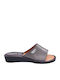 Lederne Winter Damen Hausschuhe Braun