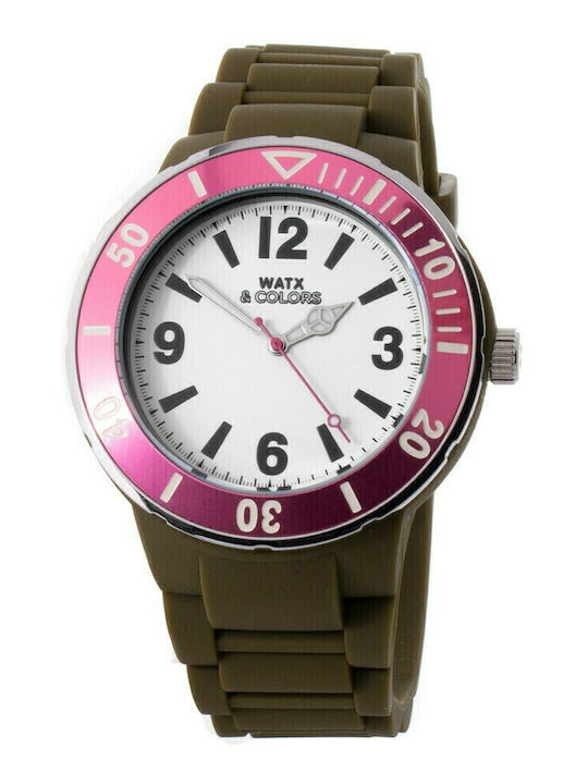 WATX & CO Ceas Barbati de 45mm cu Cureaua de Ca...