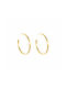 Loisir Earrings Hoops Gold Plated