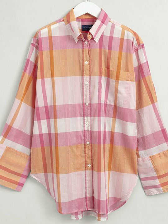 Gant Μακρυμάνικο Γυναικείο Πουκάμισο Preppy Pin...
