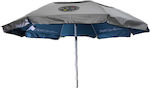 Maui & Sons 1931 Foldable Beach Umbrella Aluminum UPF50+ Diameter 1.90m with UV Protection and Air Vent Blue