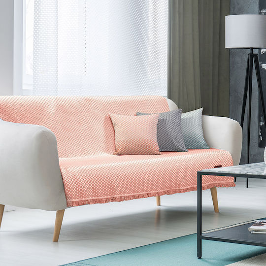 Beauty Home Armchair Throw 180x170cm Coral 8456MON