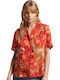 Vintage Resort Women's Short Sleeve Shirt Red