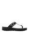 Women's Flat Sandals Anatomic Flatforms in Black Color