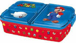 Stor Kids Lunch Plastic Box Red L19.5xW16.5xH6.7cm