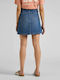 Fly A Line Denim Mini Rock Blau